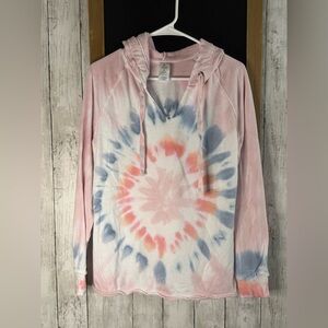 Pink MEMBERS MARK Women’s Tie Dye Hoodie Medium 643